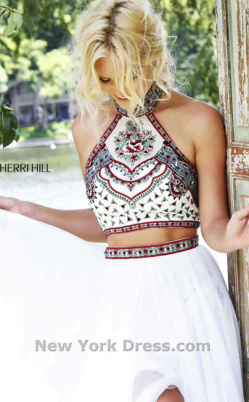 Sherri Hill 50075 Ivory/Multi