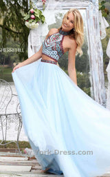 Sherri Hill 50075 Light Blue/Multi