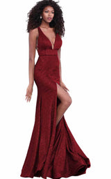 Jovani 68665BG Burgundy