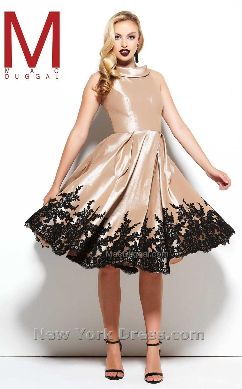 Mac Duggal 62435R Nude