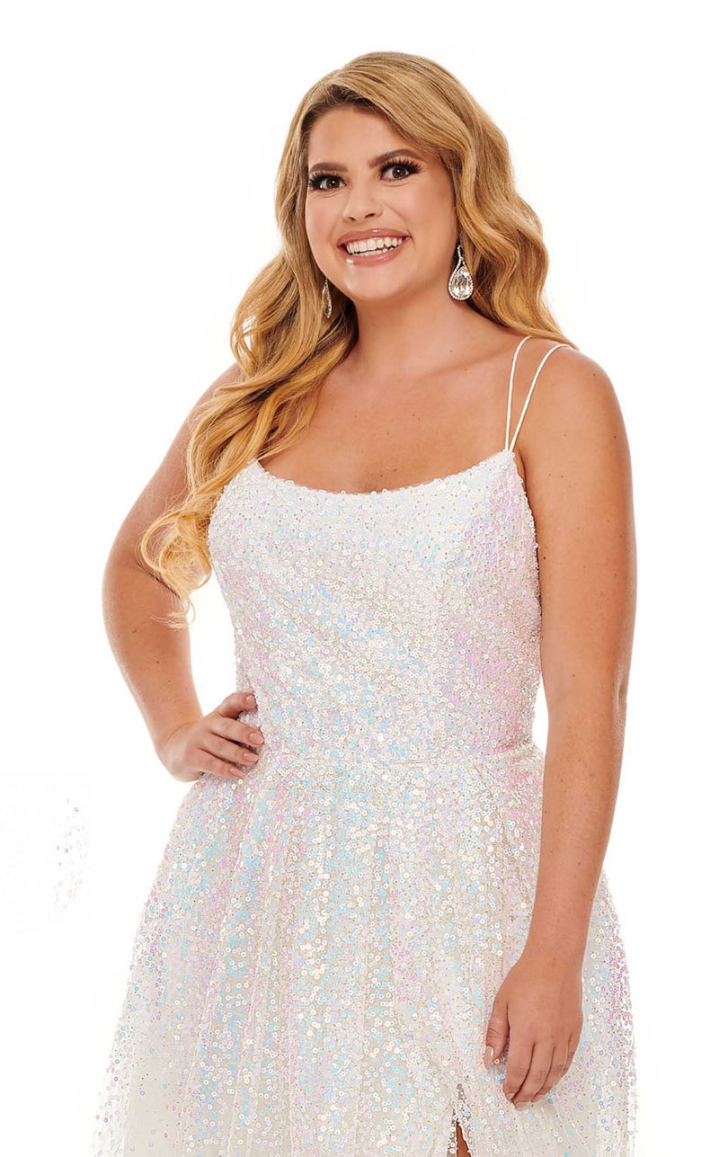 Rachel Allan Curves 70047W White-Iridescent