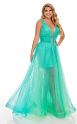 Rachel Allan Curves 70063W Turquoise-Iridescent