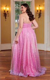 Rachel Allan 70292W Pink Ombre