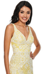 Rachel Allan 7105 Yellow-White