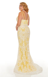 Rachel Allan 7105W Yellow/White