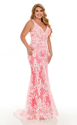 Rachel Allan 7105W Neon Pink/White