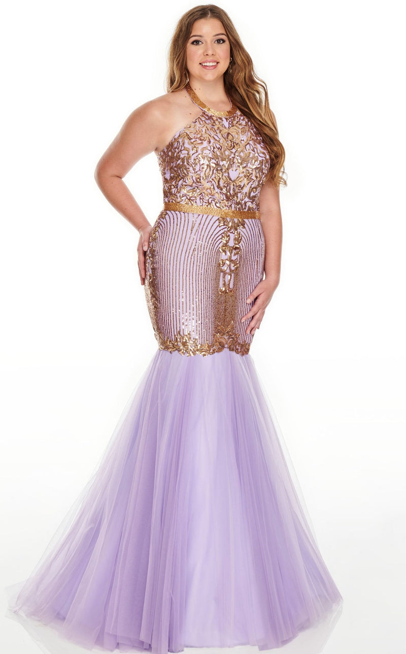 Rachel Allan 7240 Lilac-Gold Gold-Lilac