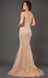 Jovani 72651BG Nude/Silver