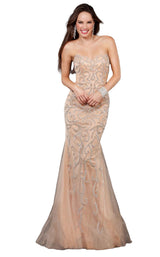 Jovani 72651BG Nude/Silver