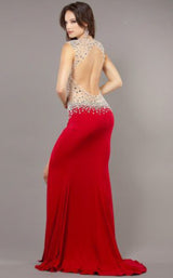 Jovani 74234BG Red-Nude