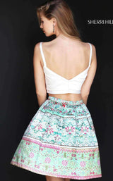 Sherri Hill 50855 Ivory/Print