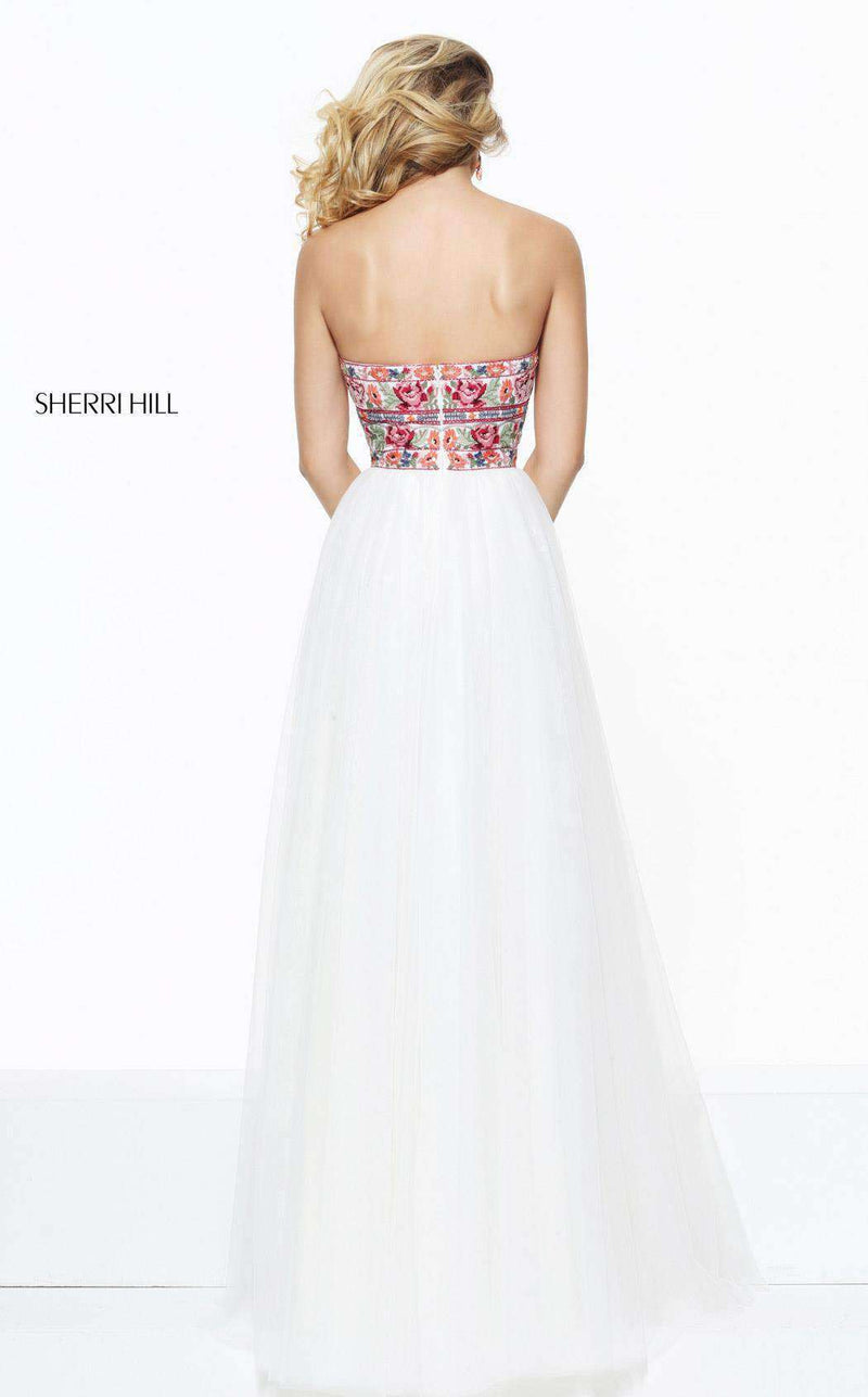 Sherri Hill 50873 Ivory/Multi