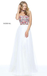 Sherri Hill 50873 Ivory/Multi