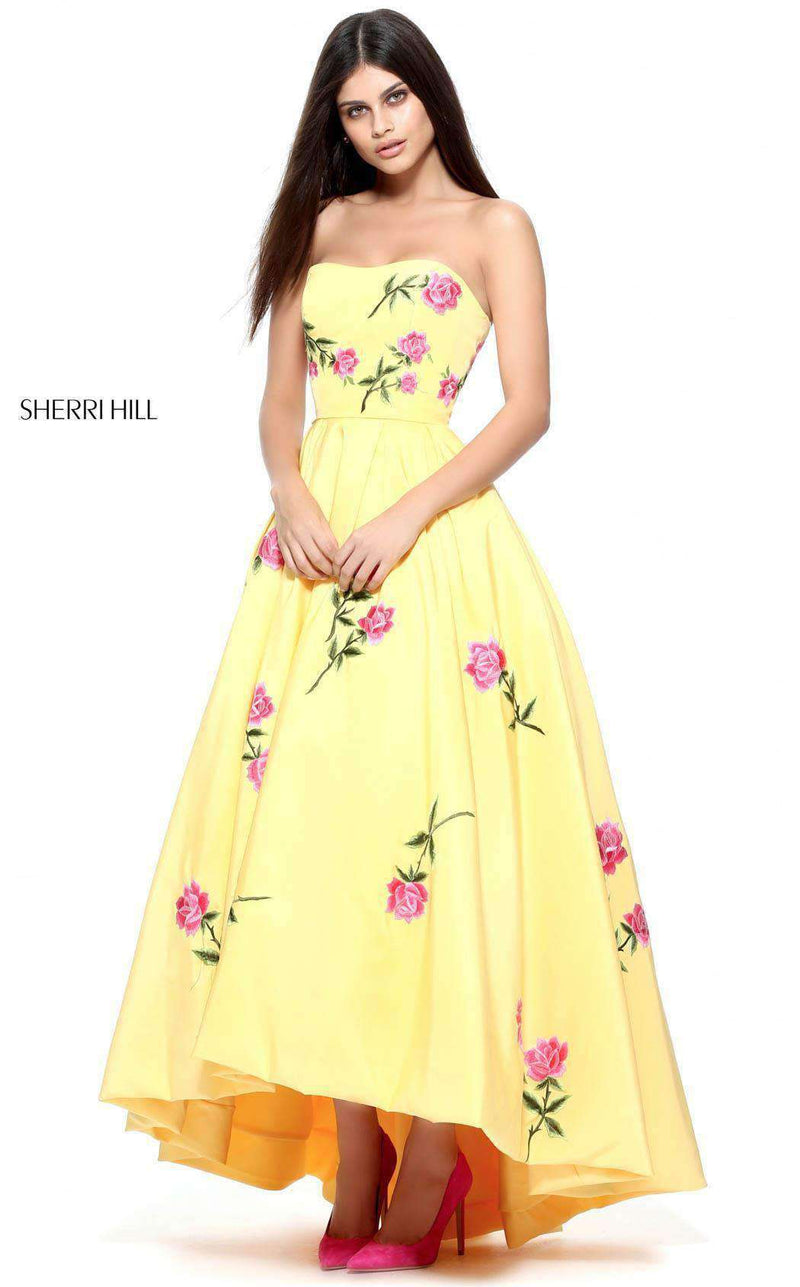 Sherri Hill 51177 Yellow/Pink