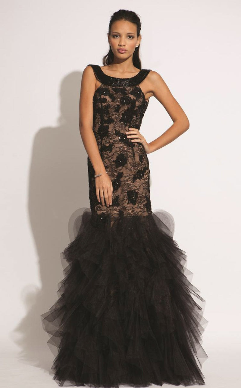 Jovani 77757BG Black-Nude