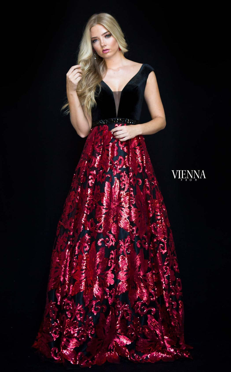 Vienna Prom V7824 Black/Red