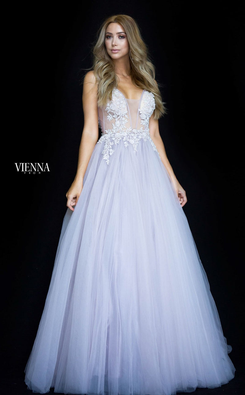 Vienna Prom V7838 Heather Purple