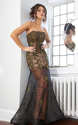 Jovani 78422BG Black-Gold