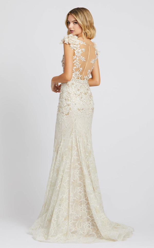 Mac Duggal 79268 Ivory/Nude