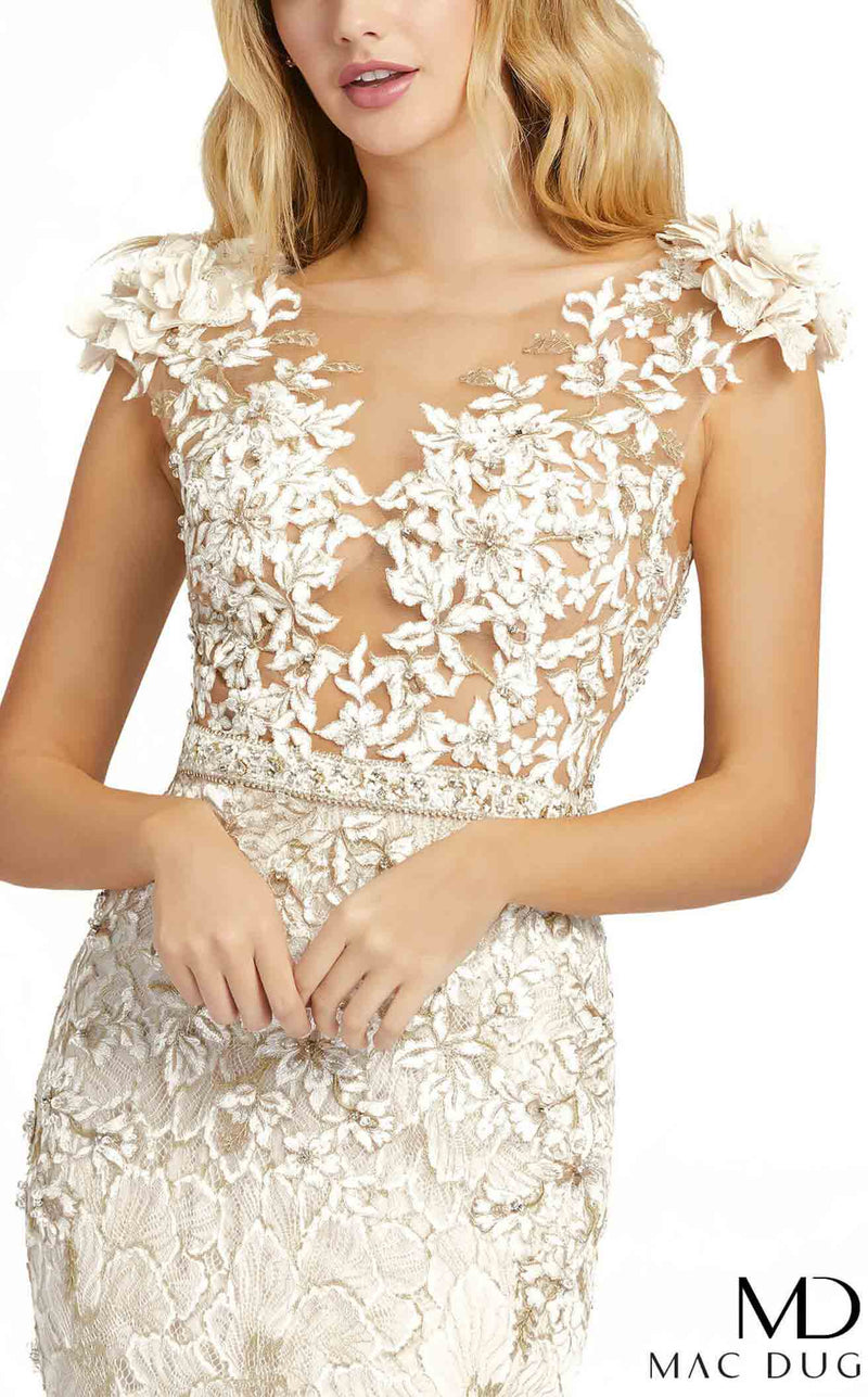 Mac Duggal 79268D Ivory-Nude