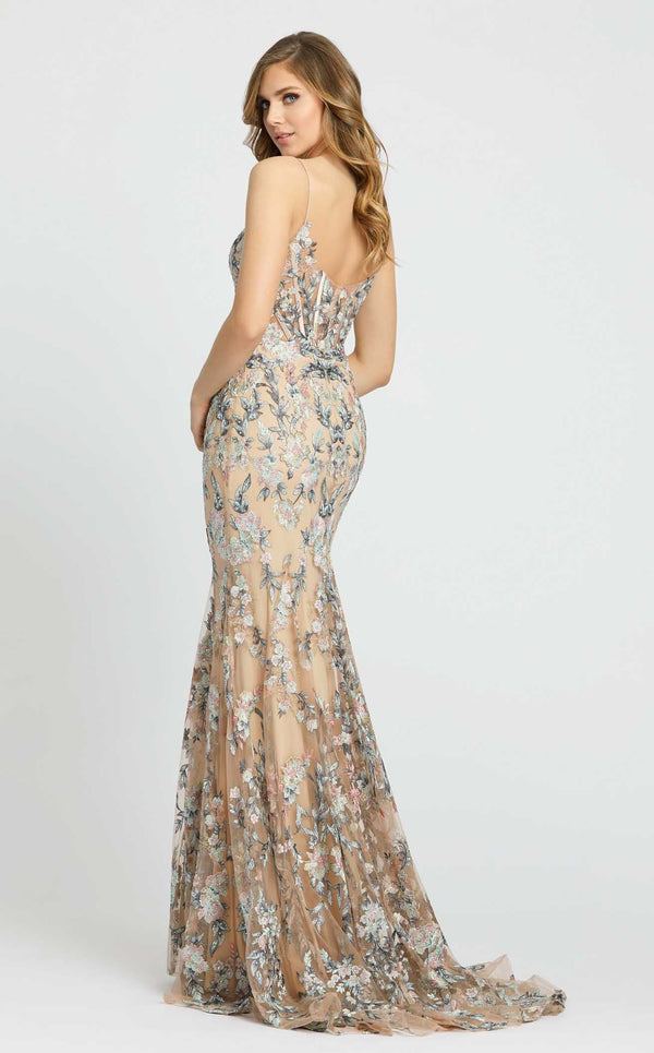 Mac Duggal 79313 Nude Multi