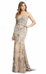 Mac Duggal 79313M Nude Multi