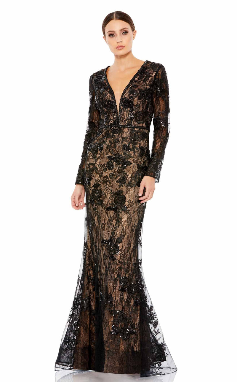 Mac Duggal 79351 Black-Nude