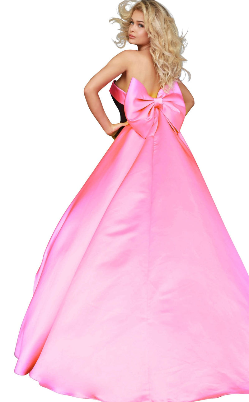 Jovani 8008 Black-Pink