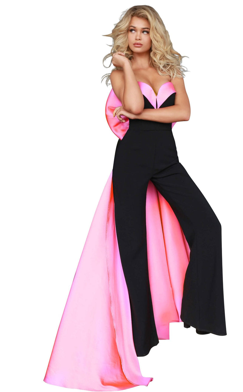 Jovani 8008 Black-Pink