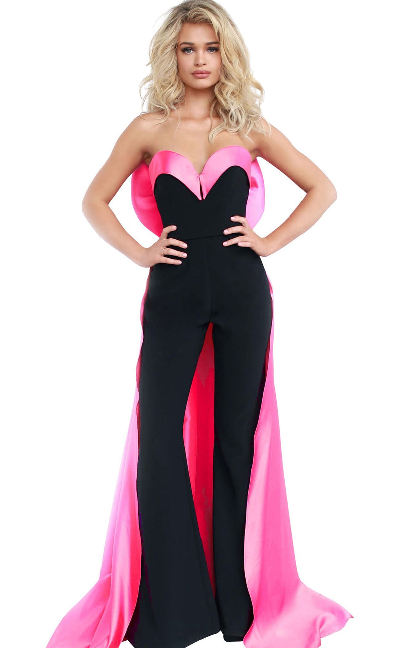 Jovani 8008 Black-Pink