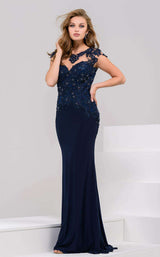 Jovani 32600 Navy/Nude