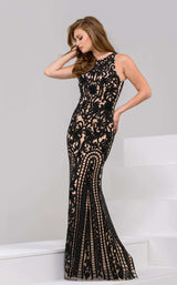 Jovani 37697 Black/Nude