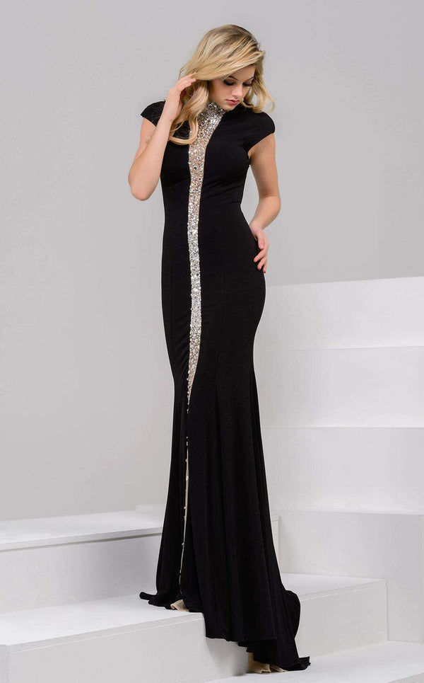 Jovani 39374 Black/Silver