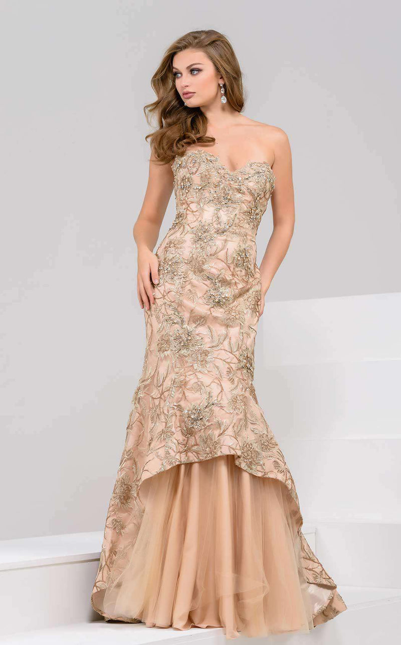 Jovani 40082 Gold/Nude