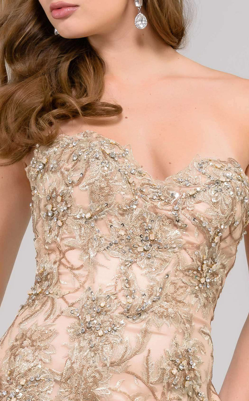 Jovani 40082 Gold/Nude