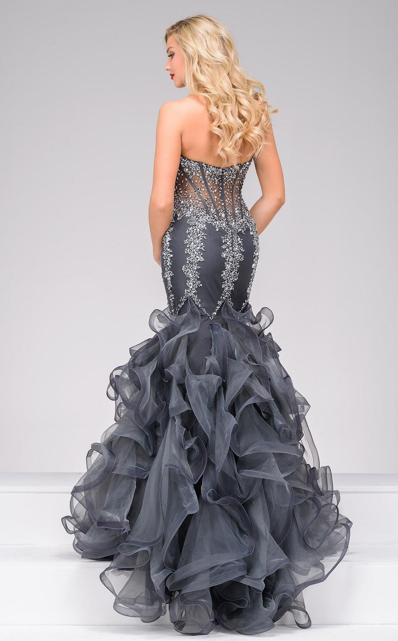 Jovani 42883 Charcoal/Charcoal