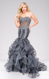 Jovani 42883 Charcoal/Charcoal