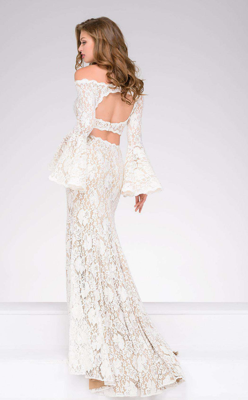 Jovani 45894 Off White/Nude