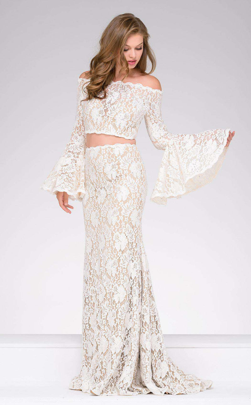 Jovani 45894 Off White/Nude