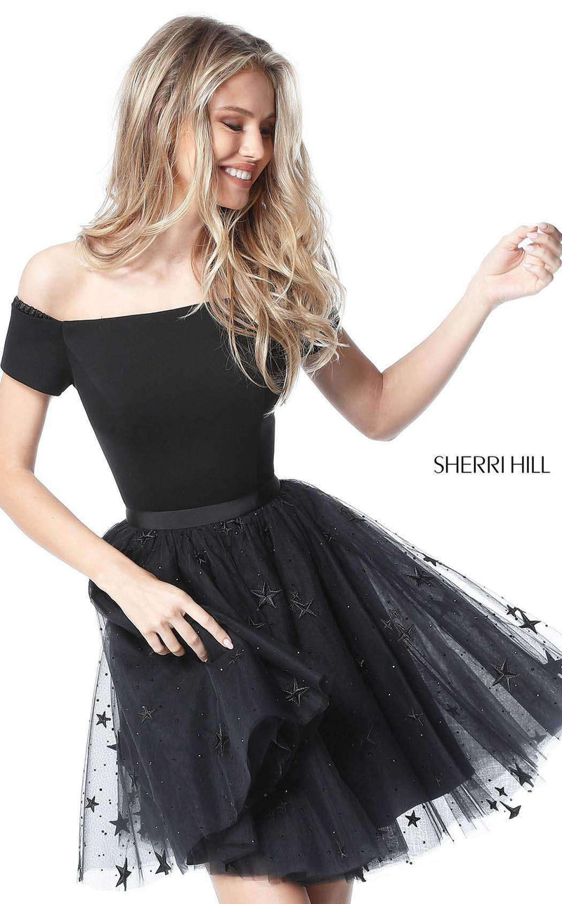 Sherri Hill 51505 Black/Black