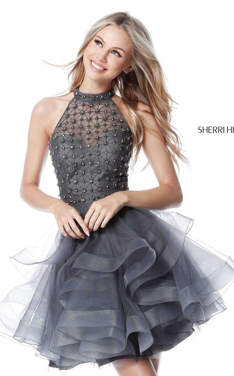 Sherri Hill 51559 Gun Metal