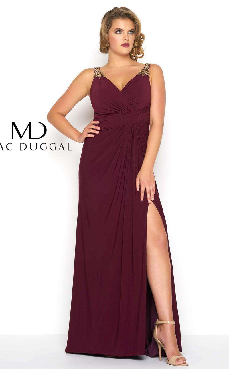 Mac Duggal 65982F Burgundy