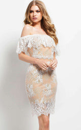 Jovani 49816 Off White/Nude