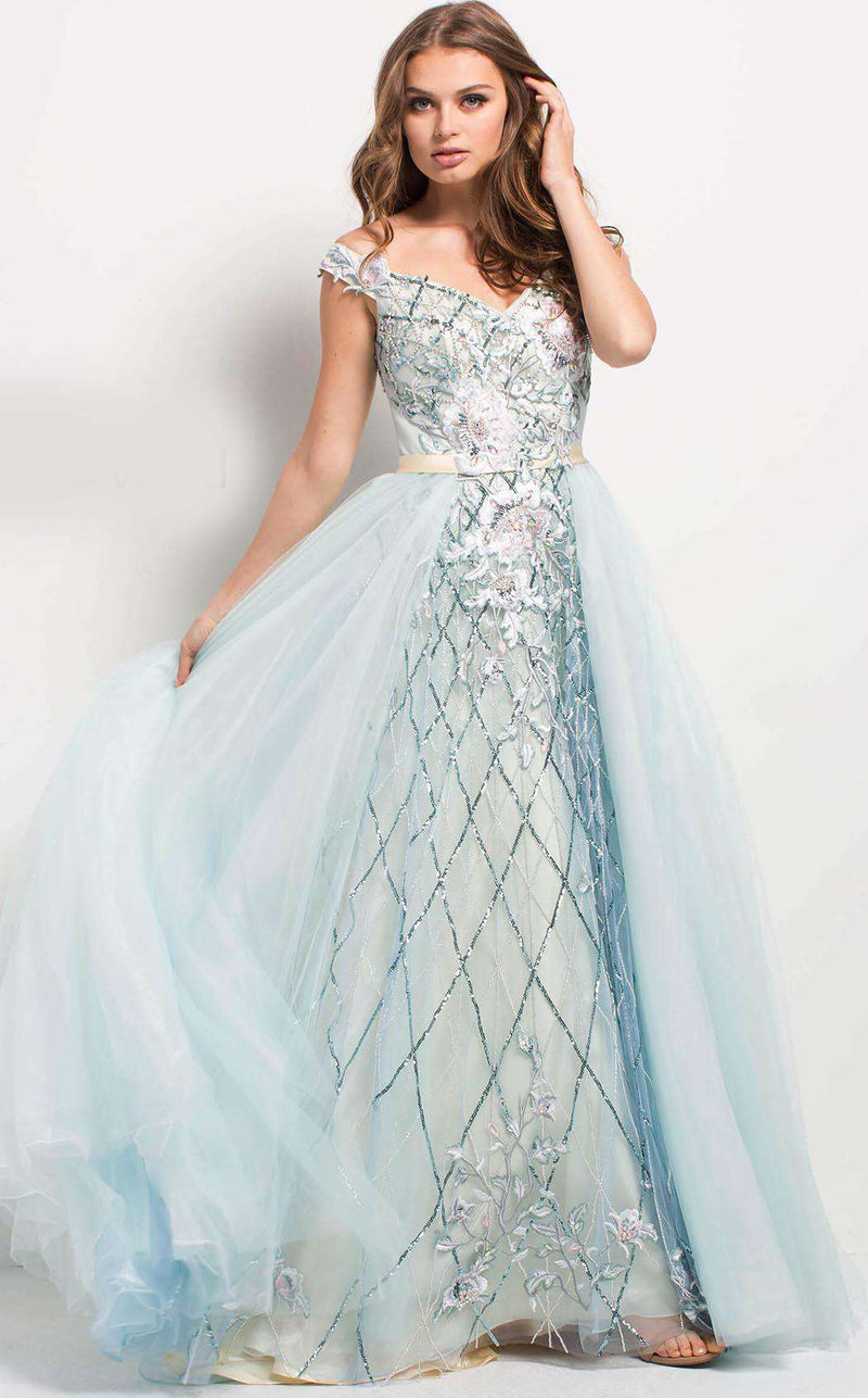 Jovani 50229 Aqua