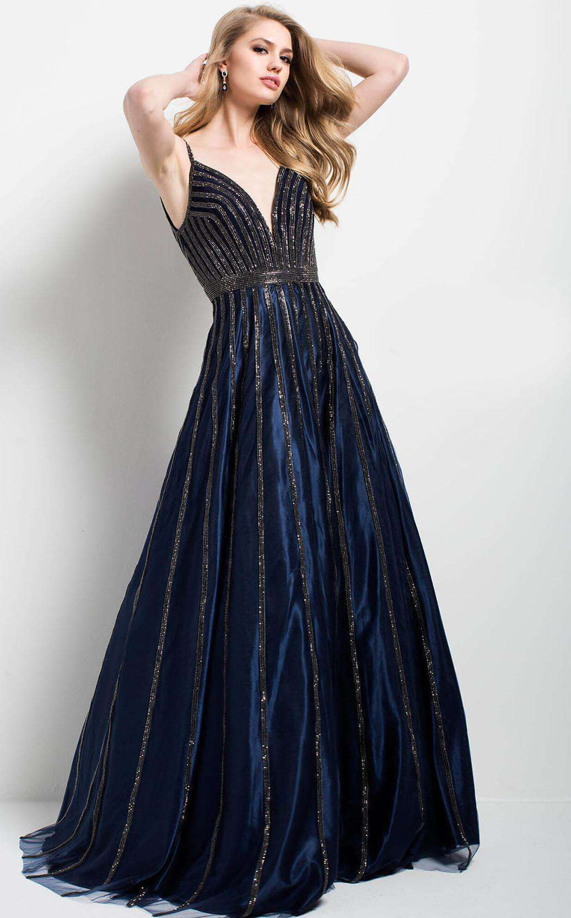 Jovani 57590 Navy/Gun Metal