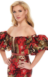 Rachel Allan 8436 Red/Gold