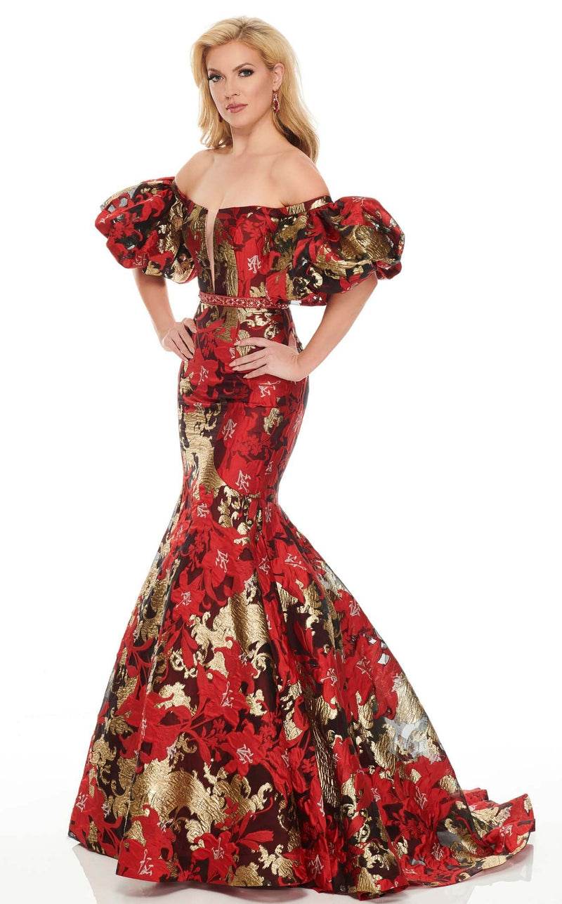 Rachel Allan 8436 Red/Gold