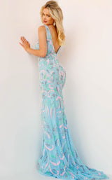 Jovani 23511 Light Blue Multi