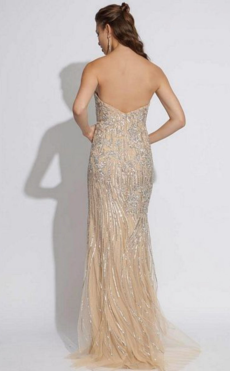 Jovani 88314BG Nude