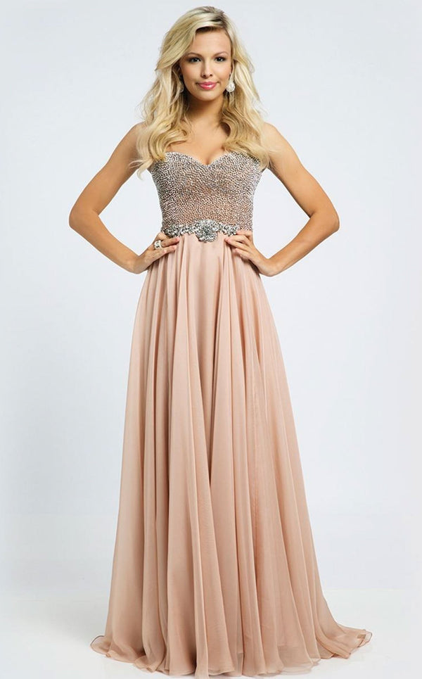 Jovani 88908 Nude-Silver